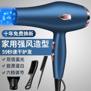 同款德系电吹风机家用大风力发廊大功率2200w理发店负离子冷热风静音